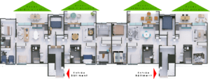 Cicendele plan appartement T1